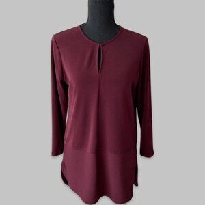 Ralph Lauren Wine Colour Jersey Top